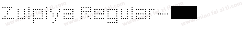 Zulpiya Regular字体转换
